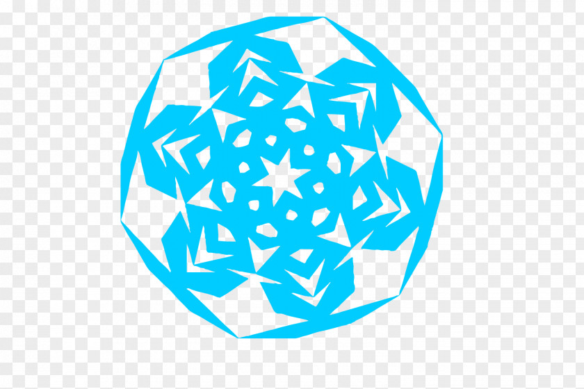 Snowflake Cutout Template. PNG