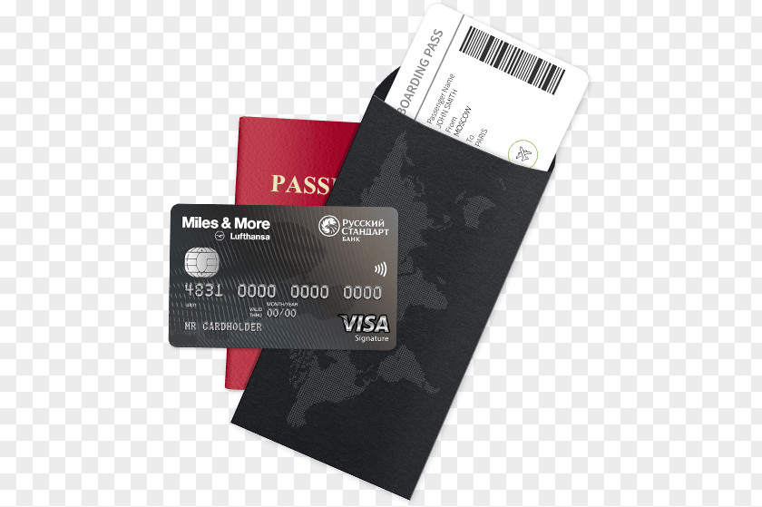 Visa Passport Russian Standard Bank Credit Card PNG