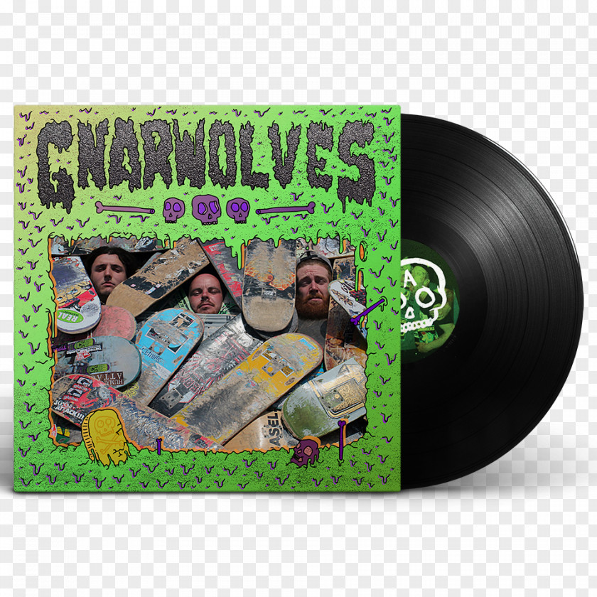 Black Vinyl Brighton Gnarwolves LP Record Phonograph Outsiders PNG