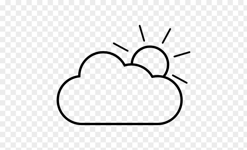 Cloudy Cloud Black And White Clip Art PNG