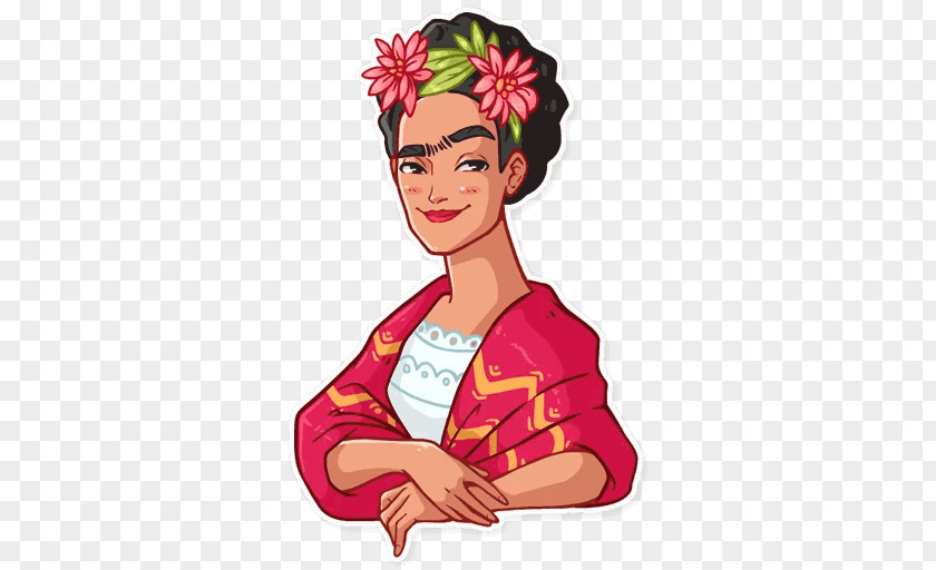 Frida Kahlo Telegram Sticker PNG