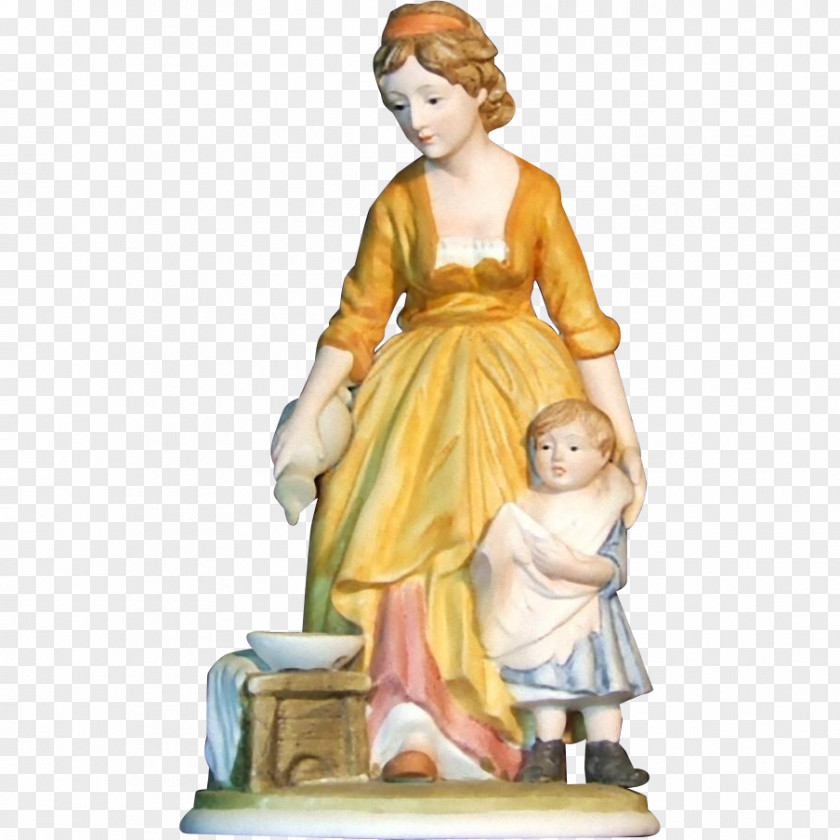 Hand Painted Woman Statue Classical Sculpture Figurine Classicism PNG