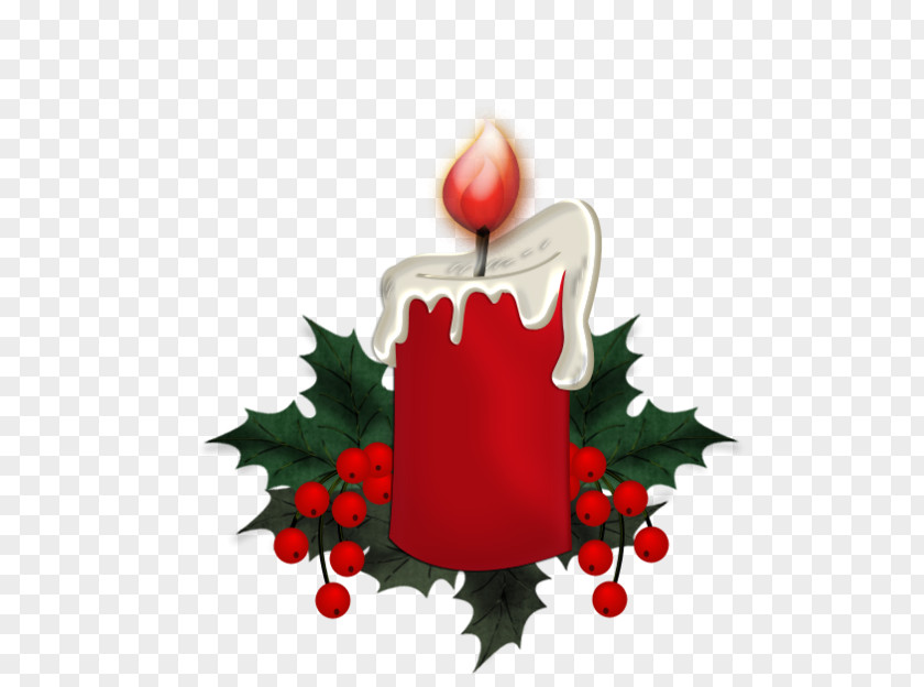 Red Christmas Candles Ornament Candle Clip Art PNG
