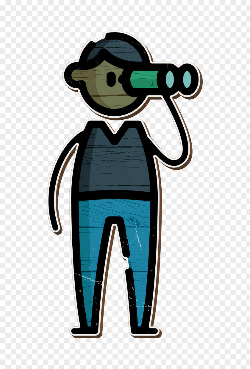 Travel People Icon Man Binoculars PNG