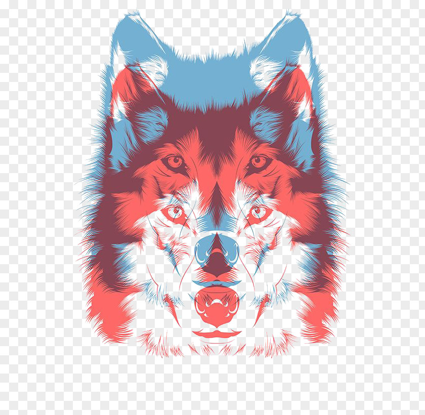 Wolf Free Deduction Elements Screen Printing Techniques CMYK Color Model Printmaking PNG