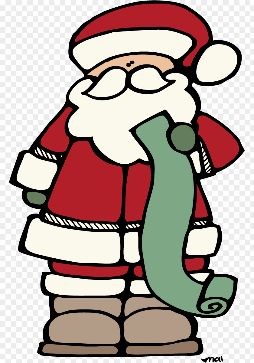 December Clipart Christmas Santa Claus Drawing Clip Art PNG