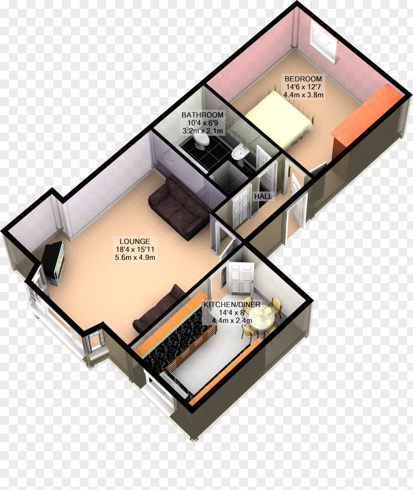 Design Furniture Floor Plan PNG