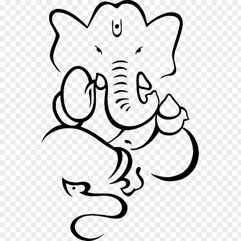Ganesha Drawing Painting Sketch PNG