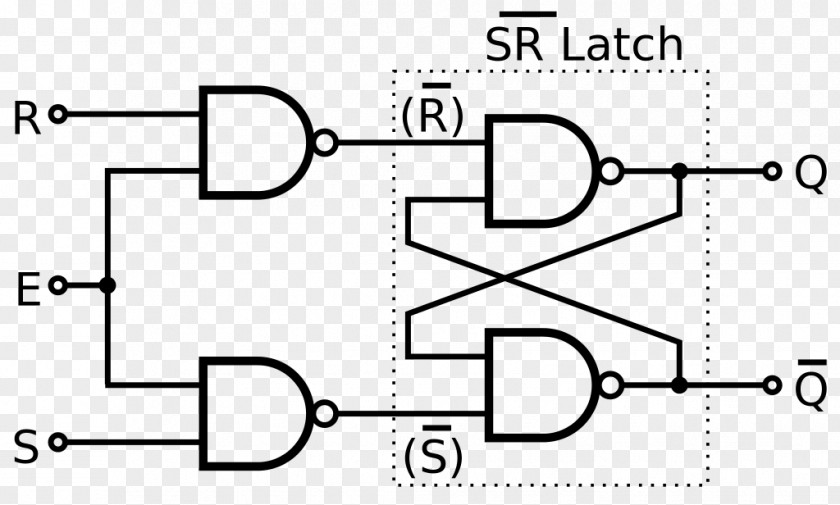 Latch Flip-flop Circuito Sequencial NOR Gate Circuit Diagram Electronic PNG