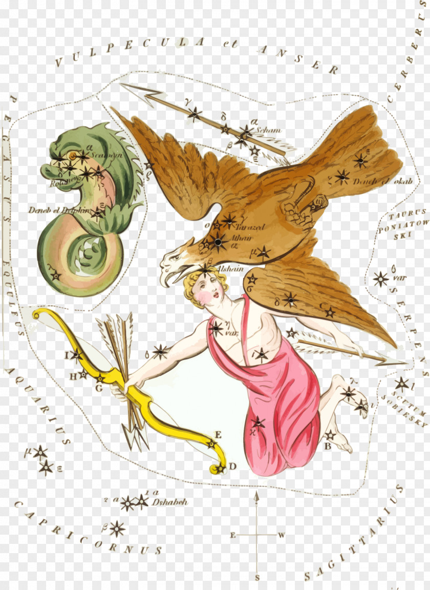 Vector Eagle Lady Zeus Aquila Greek Mythology Constellation Altair PNG