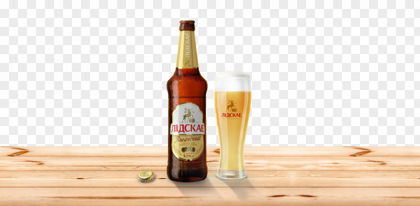 Beer Liqueur Bottle OAO Lidskoe Pivo Glass PNG