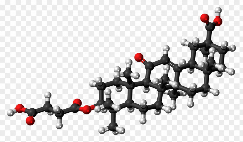 Glycyrrhiza Ball-and-stick Model Carbenoxolone Prostaglandin Skeletal Formula Glycyrrhizin PNG