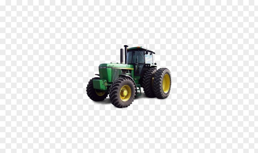 Blue Tractor John Deere Farm Agricultural Machinery PNG
