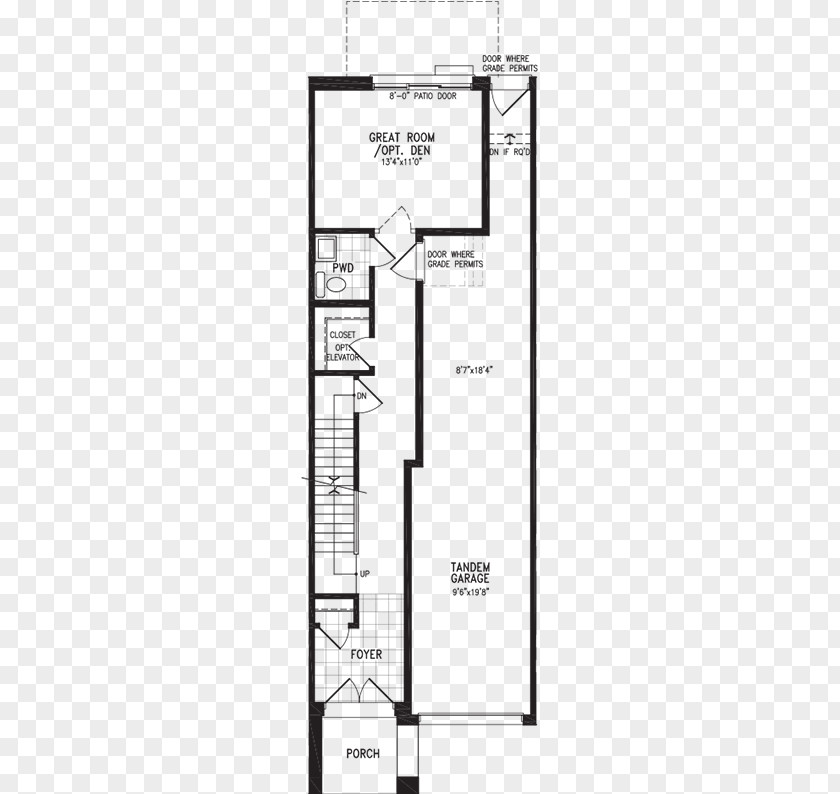 Ground Floor Plan Furniture Line Angle PNG