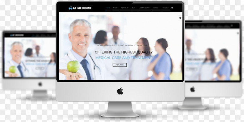 Medical Template Responsive Web Design System Joomla PNG