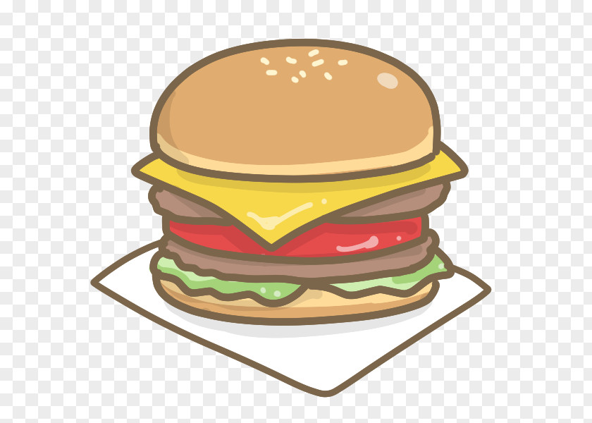Croissant Cheeseburger Hamburger Melonpan Fast Food PNG