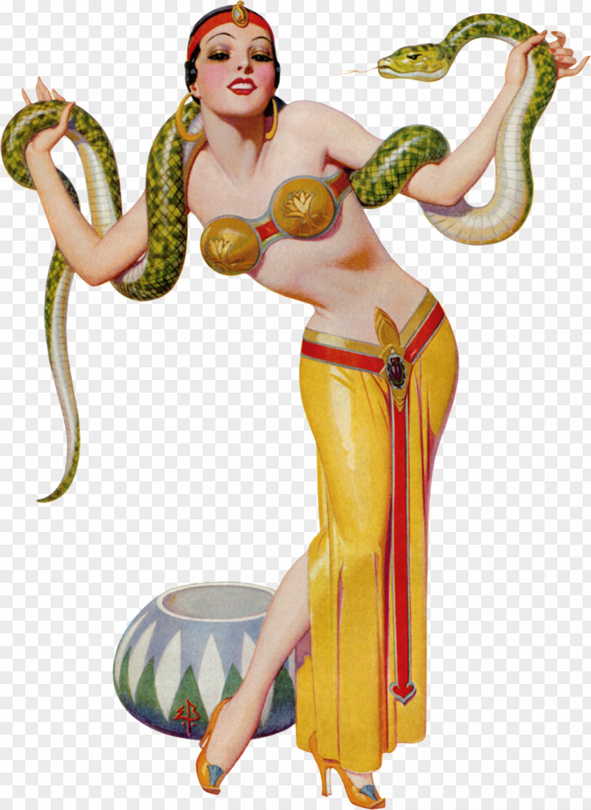 Pin-up Girl Film Fun Belly Dance PNG girl dance, snake clipart PNG