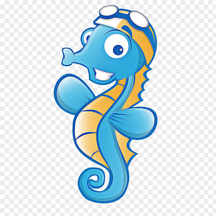 Seahorses Fish Cartoon Animal Figurine Microsoft Azure PNG