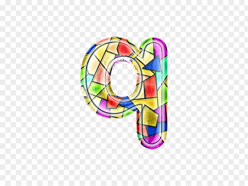 Stained Glass Letter Q Euclidean Vector Alphanumeric PNG