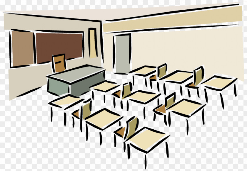 Table Classroom Chair School Furniture PNG