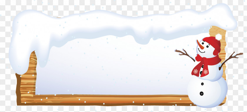 Brand Snowman Snow Snowflake Banner PNG