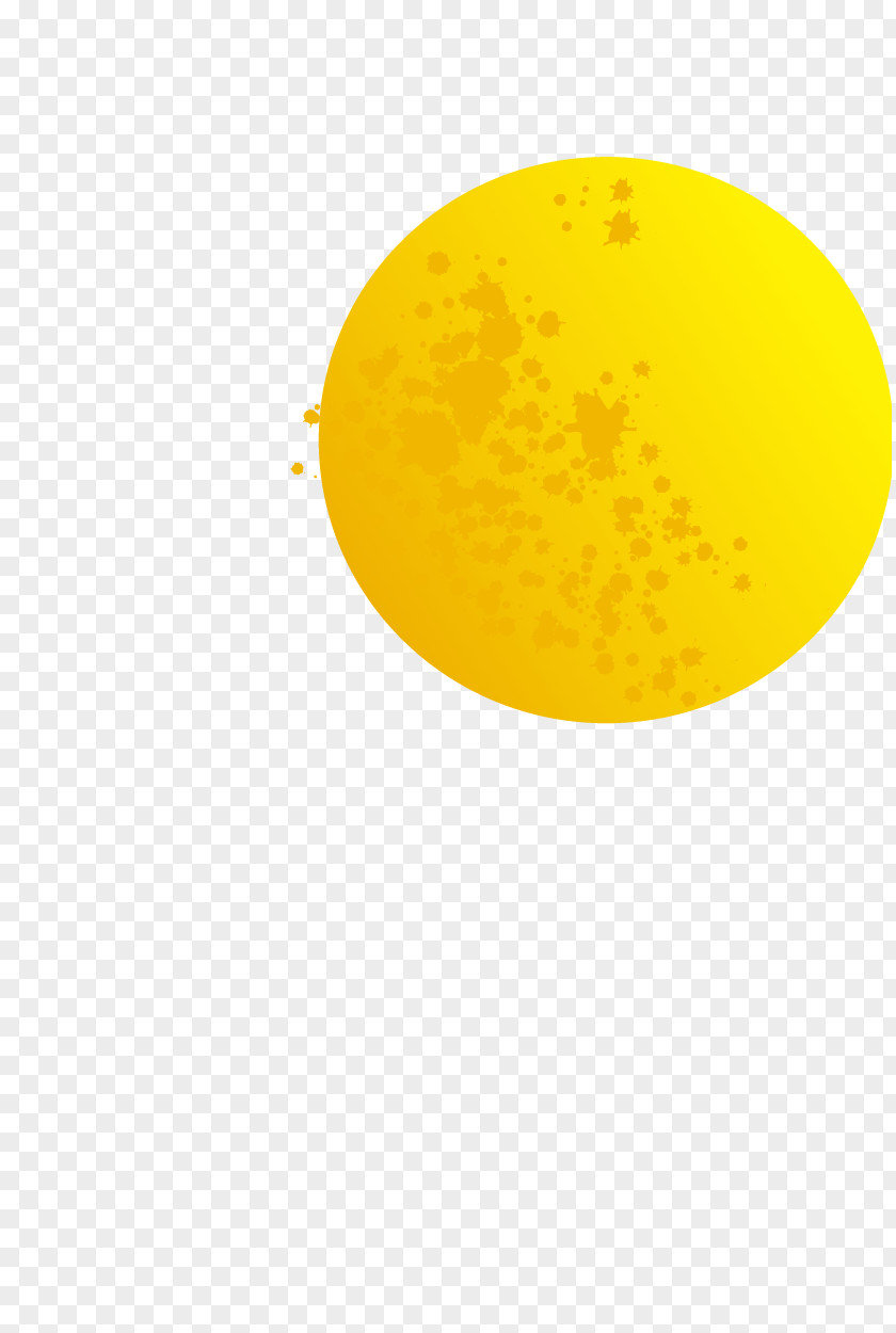 Cartoon Moon Yellow Pattern PNG