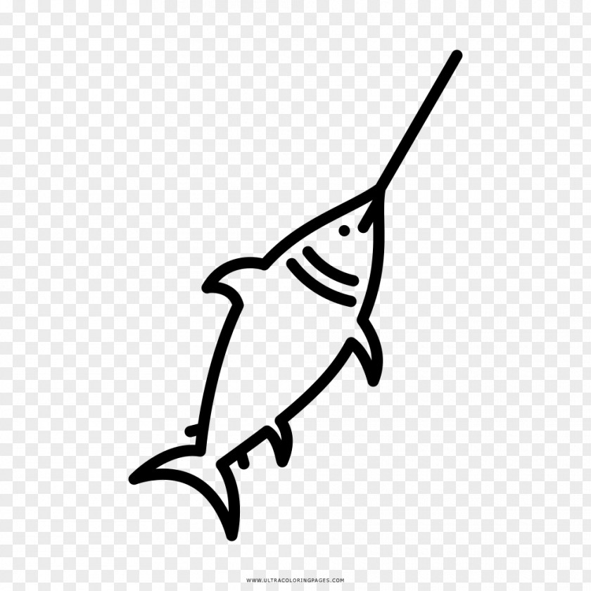 Fishing Swordfish Drawing Coloring Book PNG
