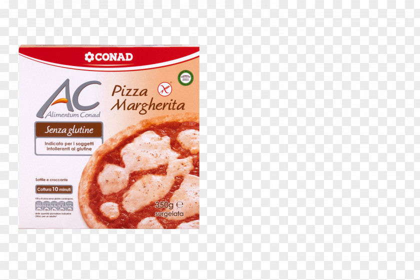 Margherita Pizza Gluten Conad Food PNG
