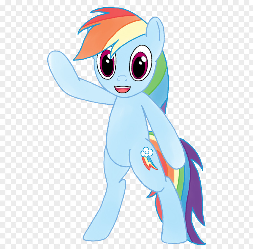 Rainbow Dash Vector Standing Transparent Pony Clip Art PNG