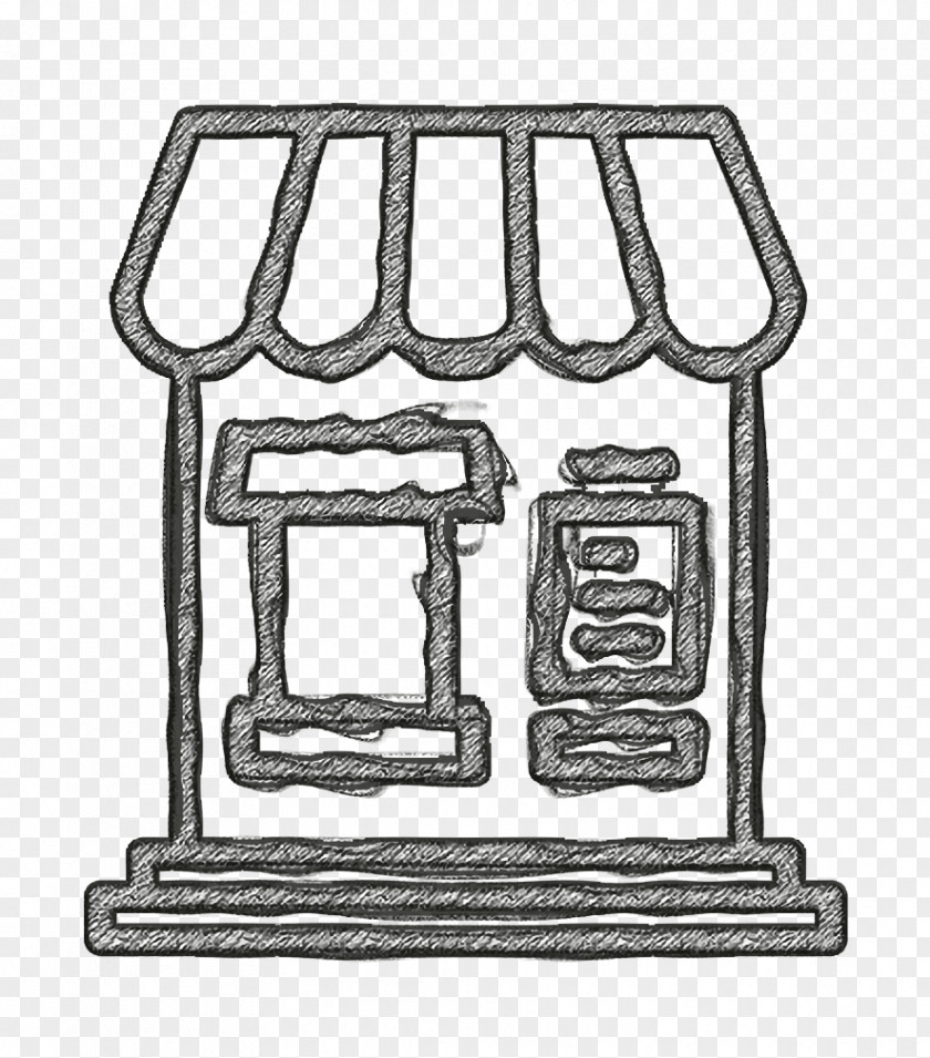 Street Food Icon Stand PNG