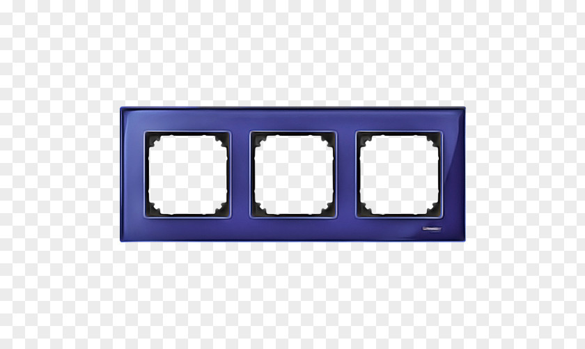 Technology Rectangle Picture Frames Glass Merten Blue Schneider Electric PNG