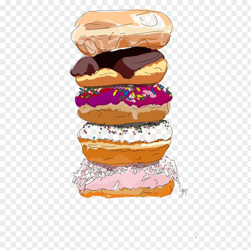 Cute Donut Coffee And Doughnuts Fritter Cupcake PNG