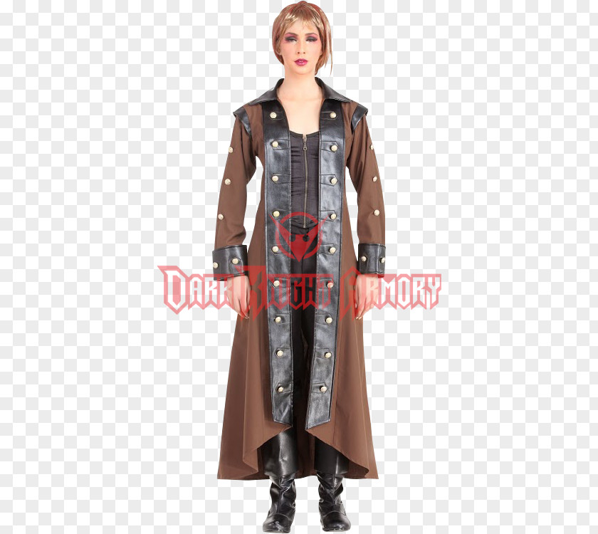 Jacket Trench Coat Overcoat Steampunk Leather PNG