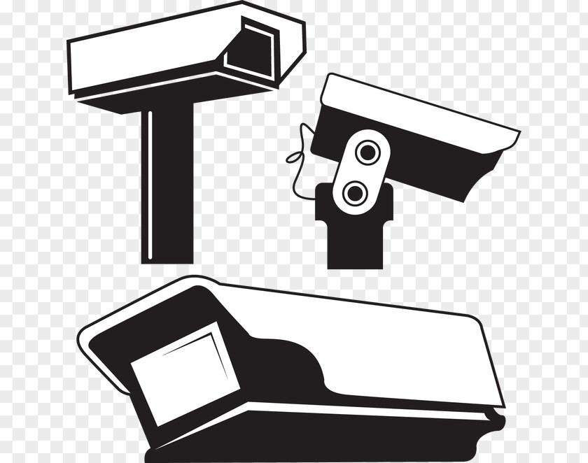 Black And White Camera Vector Wireless Security Clip Art PNG