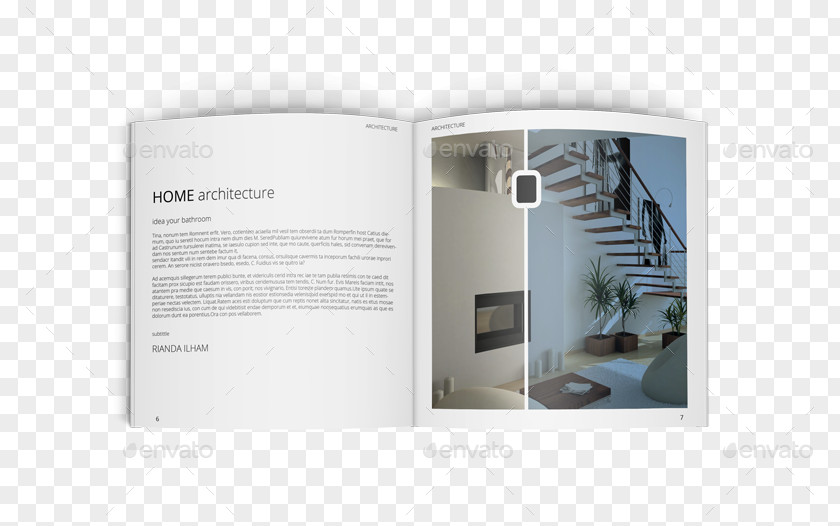 Brochure Template Red Brand Multimedia PNG