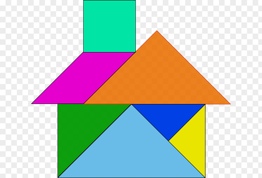 Building Pattern Tangram Puzzle Clip Art PNG