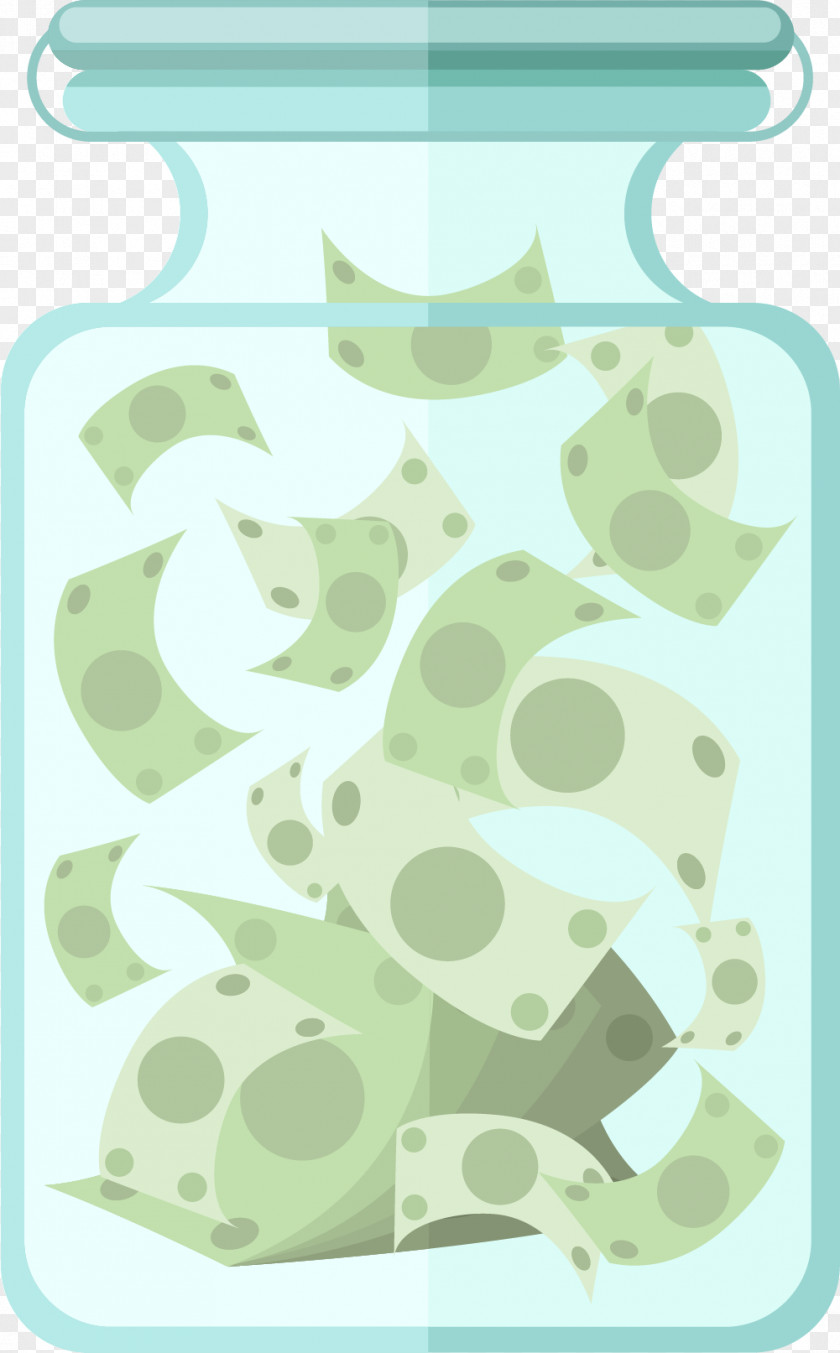 Glass Piggy Bank Material PNG