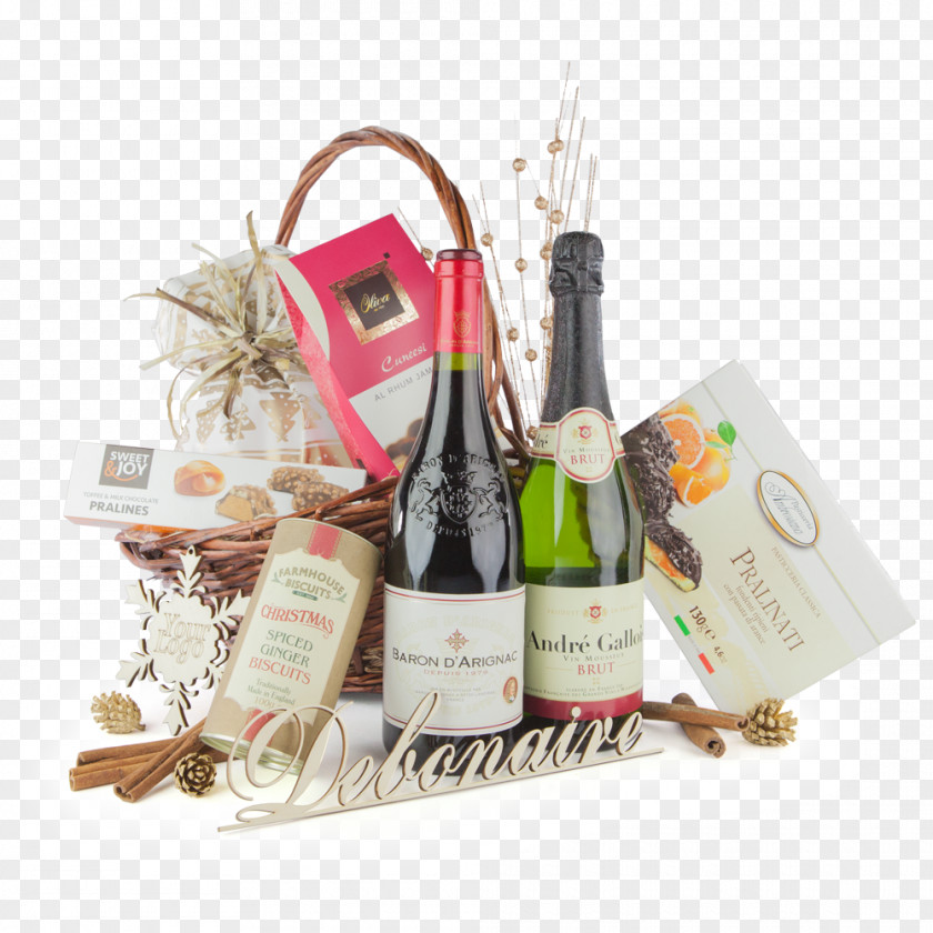 Gourmet Feast Wine Panettone Tsoureki Champagne Food Gift Baskets PNG