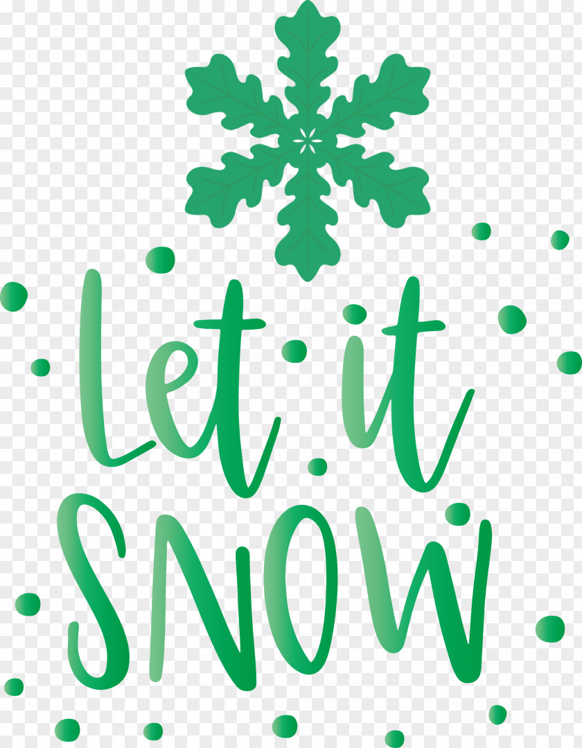 Let It Snow Snowflake PNG