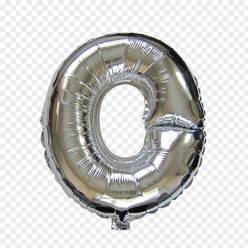 Silver Balloon Gold Birthday Alphabet PNG