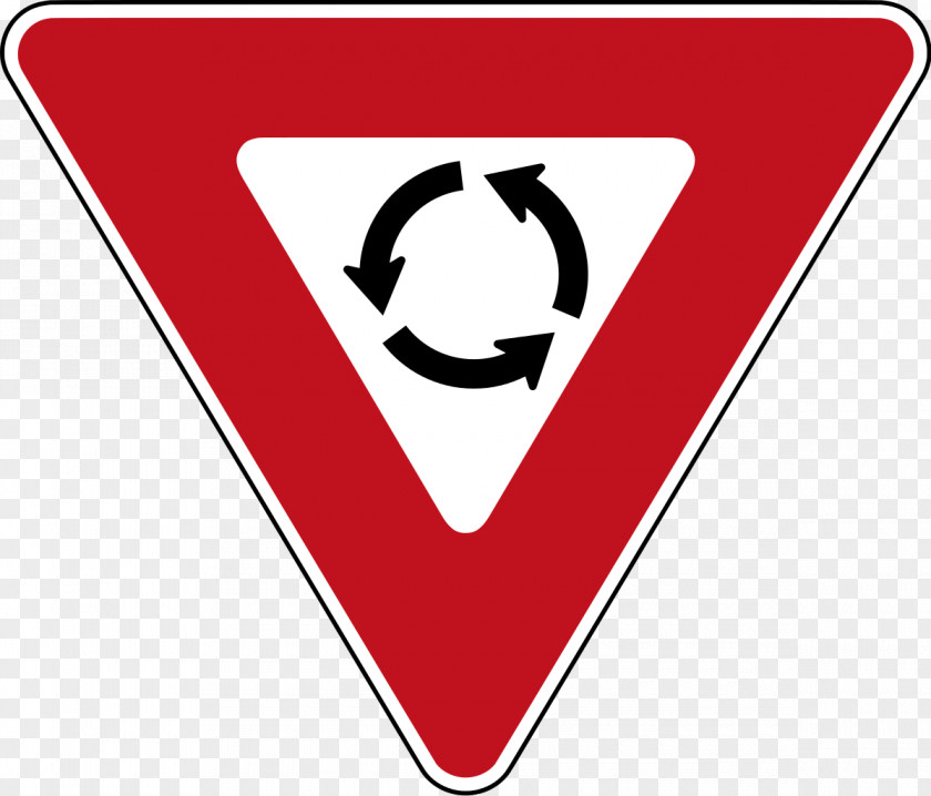 Specimen Yield Sign Stop Traffic Roundabout Canada PNG