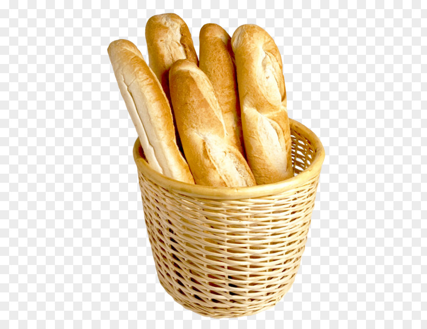 Basket Baguette Baozi French Cuisine Bakery Rye Bread PNG