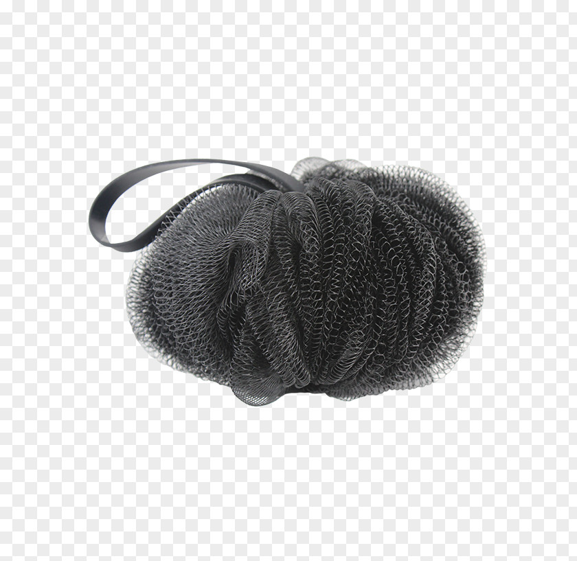 Bath Sponge Shoe Wool Black M PNG