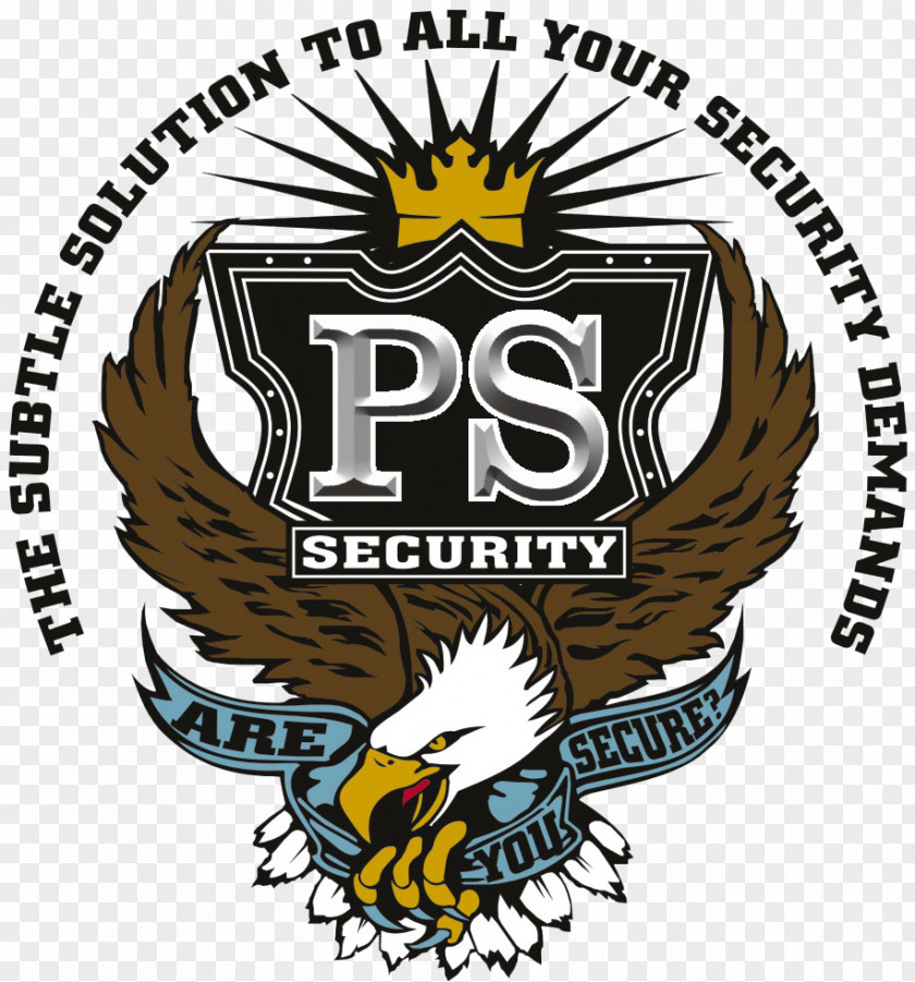 Eagle Security Logo Promotional Merchandise Illustration Linocut PNG