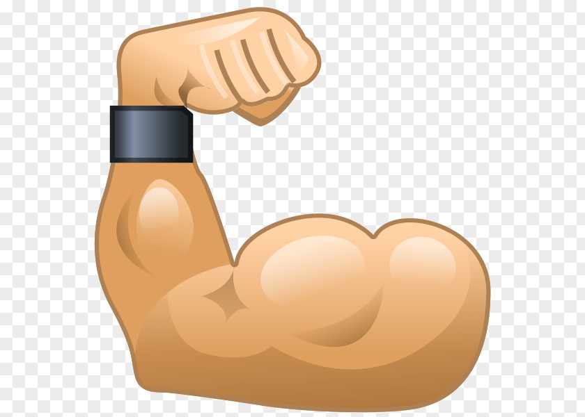 Muscle Emoticon Arm Biceps Emoji PNG