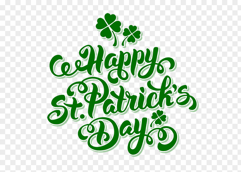 Saint Patrick's Day Calligraphy Lettering PNG