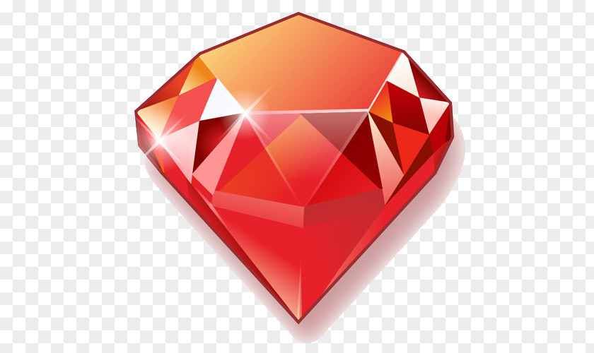 Gemstone Red Diamond Logo PNG