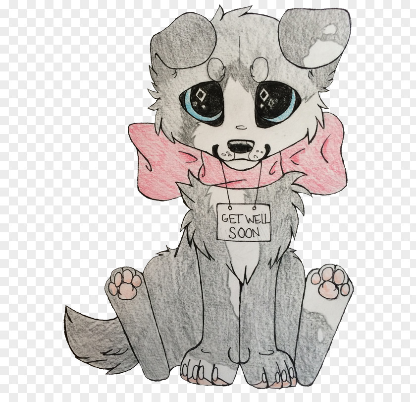 Get Well Soon Whiskers Dog Puppy Cat Drawing PNG