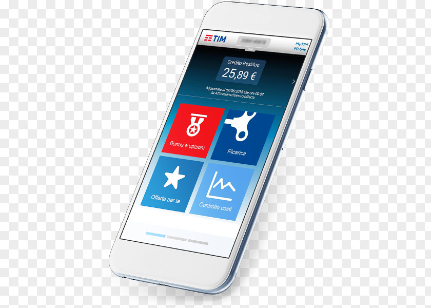 New Mobile Phone Feature Smartphone Telecom Italia TIM App PNG
