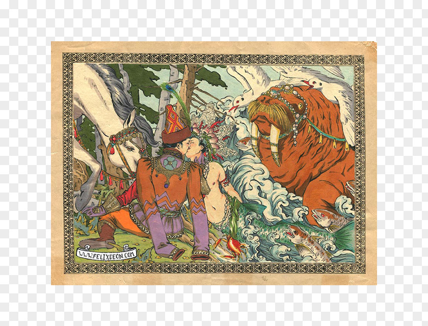 Bear Indian Elephant Vada Tapestry Russia PNG